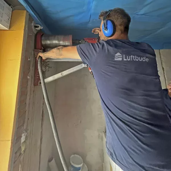Decentraal kernboringventilatietoestel