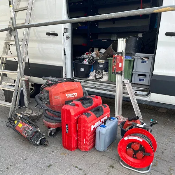 Grondwerk voor ondergronds ventilatieapparaat